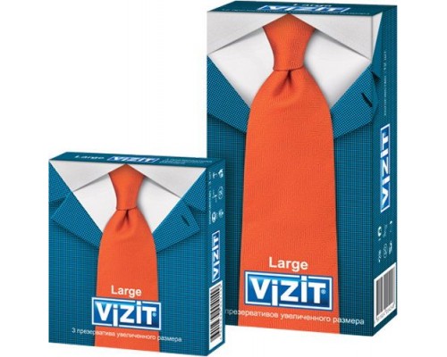 Презервативы VIZIT Large увеличенного размера 3 шт