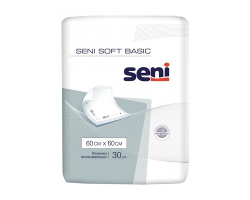 Seni Soft BASIC (60 x 60) одноразовые пеленки 30 шт