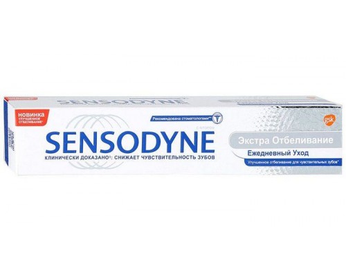 Зубная паста экстра отбеливание Сенсодин 75мл