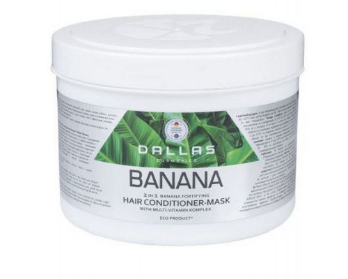 Даллас banana маска для укрепления волос с экстрактом банана 500 мл