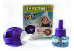 Комплект прибор+жидкость Рефтамид  детский без запаха 45 ночей