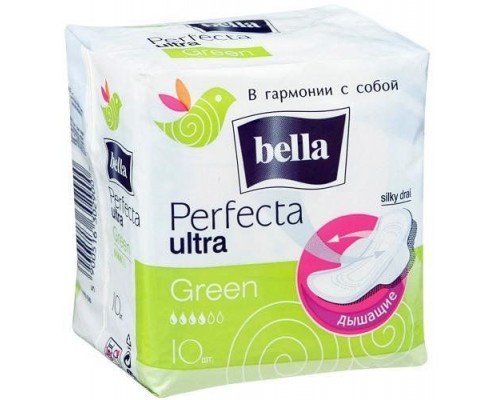 Прокладки белла perfecta ultra green 10 шт