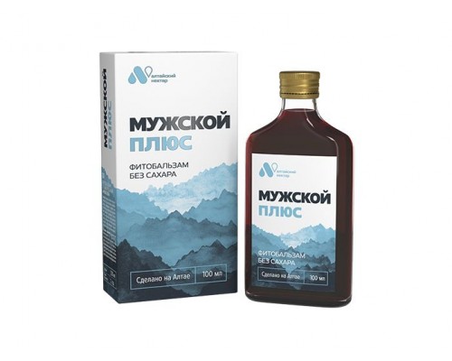 Фитобальзам мужской (без сахара) 100мл Алтайский нектар