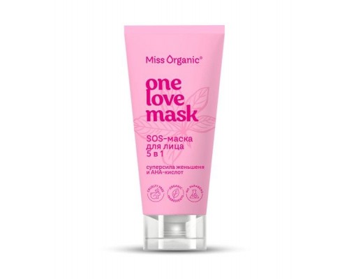 Маска SOS для лица 5 в 1 One love mask Miss Organic 50мл