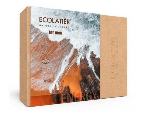 Ecolatier набор подарочный Energy for man гель для душа 150мл, шампунь для волос 150мл