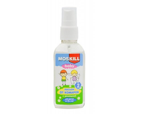 Москилл лосьон-спрей детский от комаров с экстрактом ромашки 60мл