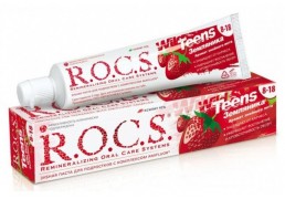 R.O.C.S. Teens зубная паста Аромат знойного лета со вкусом земляники (для подростков), 74 г