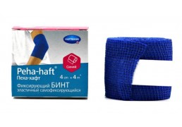 Бинт peha-haft эластичный самофиксирующийся синий, 4м*4см