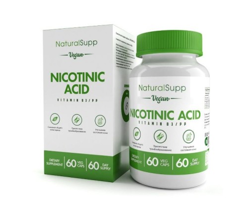 Витамин B3 Ниацинамид Naturalsupp №60