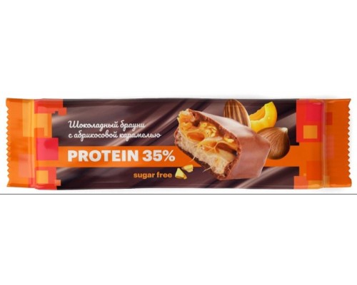 Батончик протеиновый шоколадный брауни с абрикосовой карамелью Biotok 40г