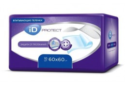 iD Protect (60 х 60) 10 шт пеленки медицинские впитывающие