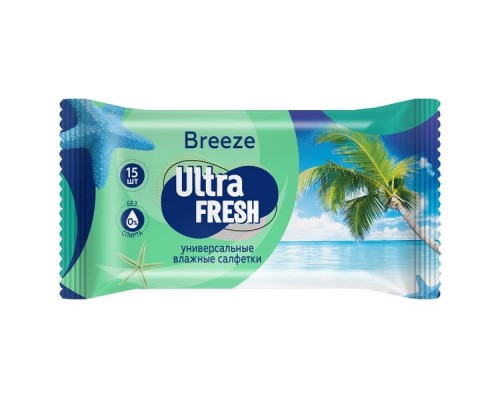 Салфетки влажные Ultra Fresh Breeze №15