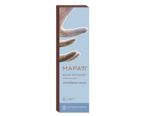 Марал Скипидарные ванны концентрат (белая эмульсия) Алтайвитамины, 80 г