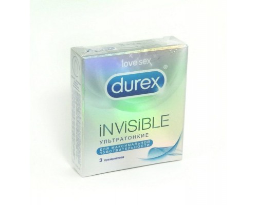 Презервативы Durex invisible ультратонкие 3 шт