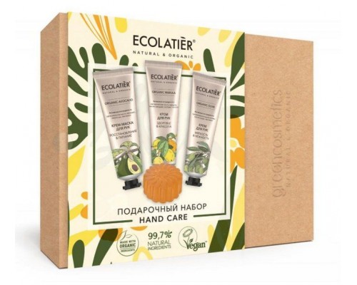 Ecolatier набор подарочный Hand сare (крем для рук 30мл, крем для рук 30мл, крем-маска для рук 30мл)