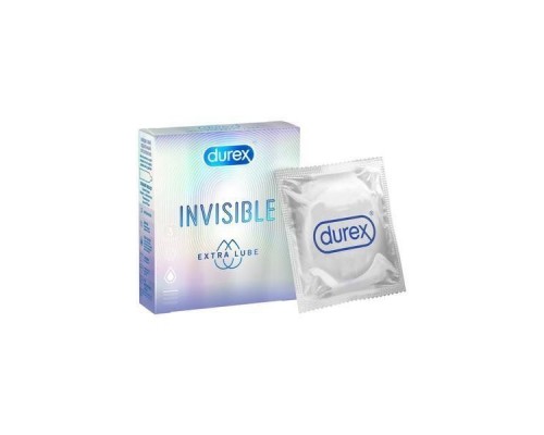 Презерватив Дюрекс invisible extra lube №3
