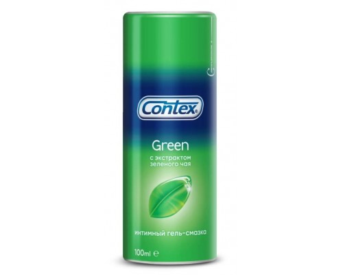 Интимный гель-смазка Contex Green с антибактериальным эффектом, 100 мл