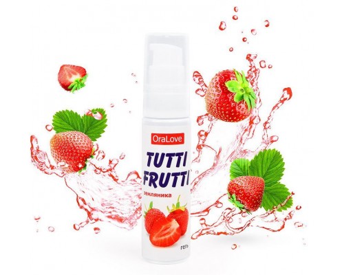 Гель-смазка  на фруктозе «Tutti-Frutti OraLove» (земляника) 30 гр