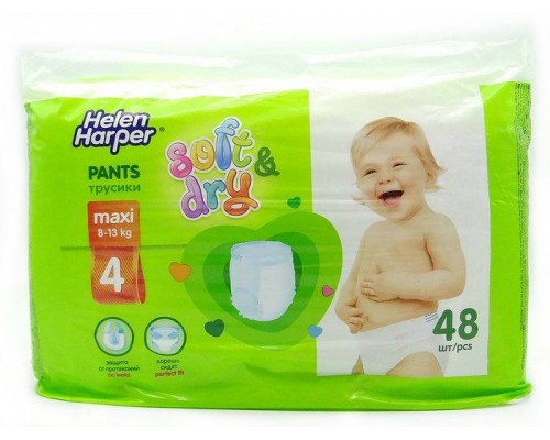 Трусики Хелен Харпер детские Soft and Dry Maxi 8-13кг 48шт