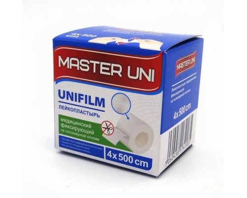 Лейкопластырь Master Uni Unifilm 4*500 полимерная основа