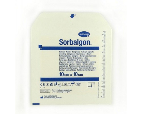 Повязка Sorbalgon стерильная 10х10 см