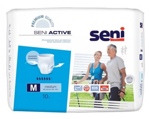Трусики впитывающие для взрослых SENI Active 2 Medium 10 штук