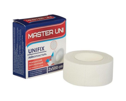 Лейкопластырь Master Uni Unifix 2*500 тканевая основа