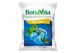 Карамель леденцовая bonavita эвкалипт с витаминами с на травах 60гр