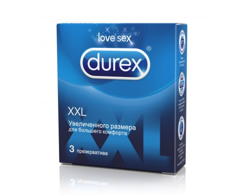 Презерватив durex №3 (pan) (comfort xl) большого размера