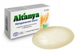 Мыло Алтания гипоаллергенное с маслом зародышей пшеницы, 100 г