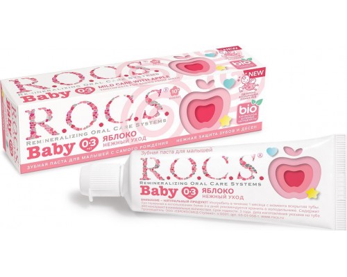 Рокс Baby зубная паста для детей 0-3 лет Яблоко 45г