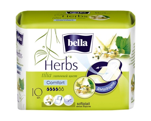 Bella Herbs tilia softiplait Прокладки женские гигиенические 10 шт