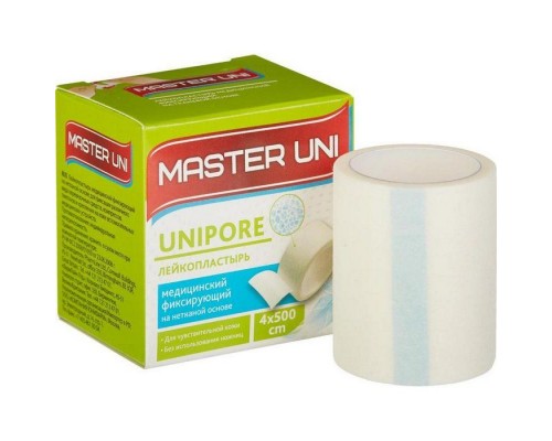 Лейкопластырь Master Uni Unipore 4*500 нетканая основа