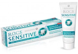 R.O.C.S. зубная паста SENSITIVE восстановление и отбеливание 94 г