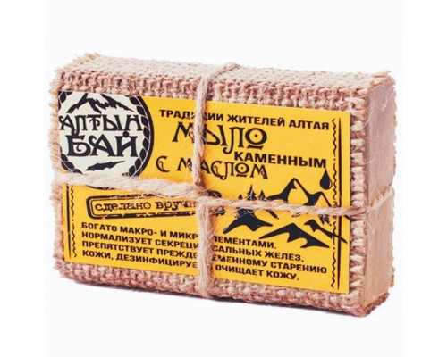 Мыло Алтынбай натуральное с каменным маслом 80г