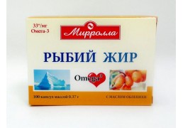 Рыбий жир мирролла (масло облепихи) № 100
