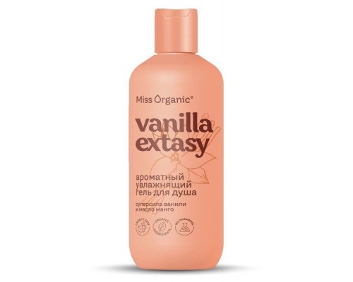 Гель для душа ароматный Увлажняющий Vanilla Ecstasy Miss Organic 290мл