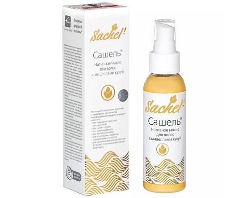 Сашель масло нативное для волос с мицеллами кукуй Сашера-Мед 100мл