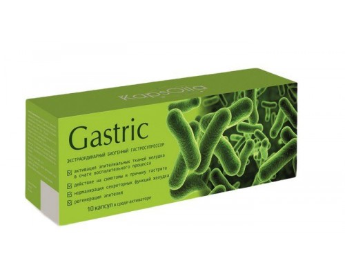 Gastric комплекс при гастрите 10 капсул в среде-активаторе Сашера-Мед