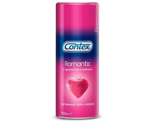 Интимный гель-смазка Contex Romantic с ароматом клубники, 100 мл