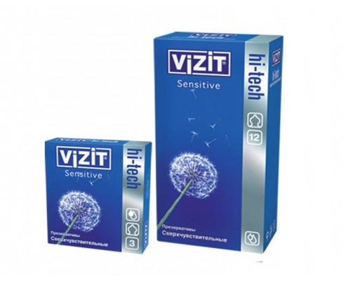 Презервативы Vizit №3 Hi-Tech сверхчувствительные