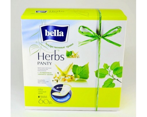 Прокладки белла panty herbs tilia липовый цвет 50шт+10шт в подарок
