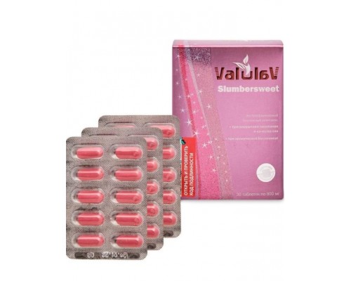 ValulaV Slumbersweet при бессоннице Сашера-Мед 30 таблеток