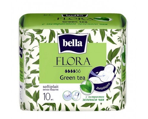 Прокладки Bella Flora Green Tea 10шт